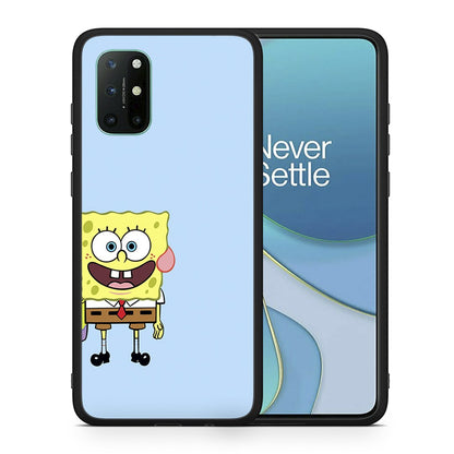 Θήκη OnePlus 8T Friends Bob από τη Smartfits με σχέδιο στο πίσω μέρος και μαύρο περίβλημα | OnePlus 8T Friends Bob case with colorful back and black bezels