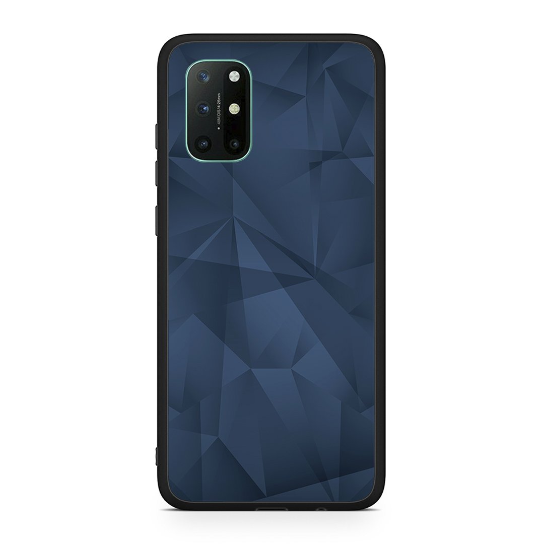 OnePlus 8T Blue Abstract Geometric θήκη από τη Smartfits με σχέδιο στο πίσω μέρος και μαύρο περίβλημα | Smartphone case with colorful back and black bezels by Smartfits
