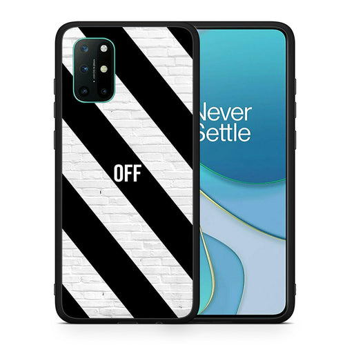 Θήκη OnePlus 8T Get Off από τη Smartfits με σχέδιο στο πίσω μέρος και μαύρο περίβλημα | OnePlus 8T Get Off case with colorful back and black bezels
