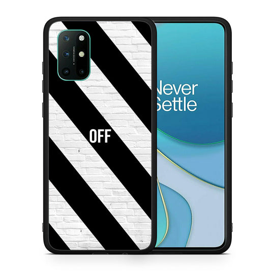 Θήκη OnePlus 8T Get Off από τη Smartfits με σχέδιο στο πίσω μέρος και μαύρο περίβλημα | OnePlus 8T Get Off case with colorful back and black bezels