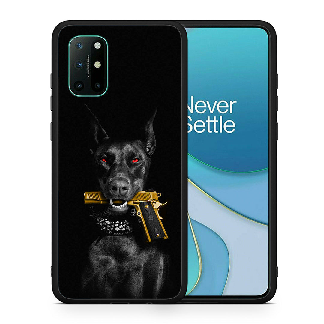Θήκη Αγίου Βαλεντίνου OnePlus 8T Golden Gun από τη Smartfits με σχέδιο στο πίσω μέρος και μαύρο περίβλημα | OnePlus 8T Golden Gun case with colorful back and black bezels