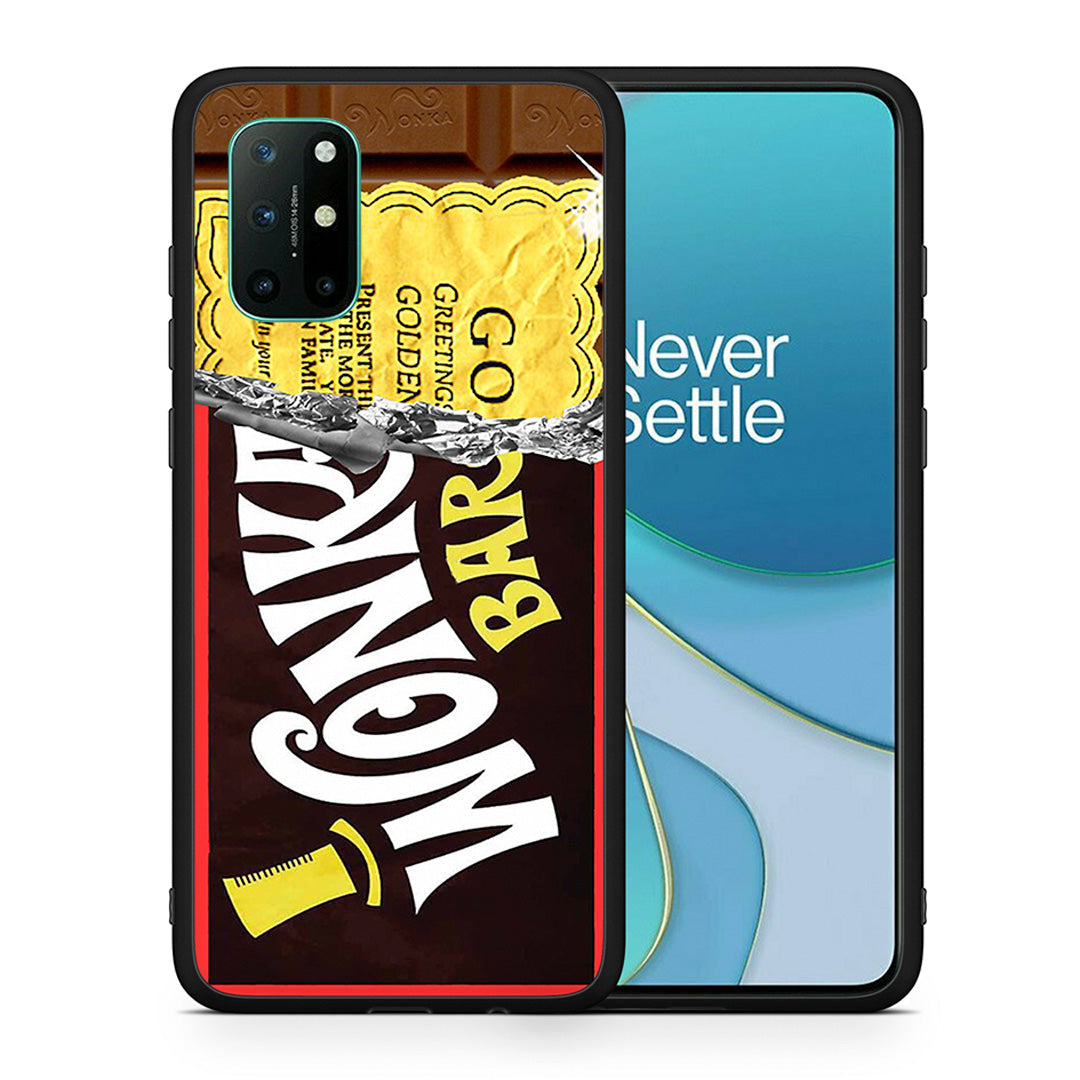 Θήκη OnePlus 8T Golden Ticket από τη Smartfits με σχέδιο στο πίσω μέρος και μαύρο περίβλημα | OnePlus 8T Golden Ticket case with colorful back and black bezels