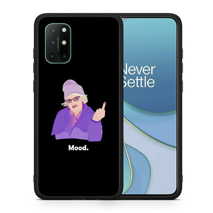 Θήκη OnePlus 8T Grandma Mood Black από τη Smartfits με σχέδιο στο πίσω μέρος και μαύρο περίβλημα | OnePlus 8T Grandma Mood Black case with colorful back and black bezels