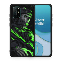 Thumbnail for Θήκη Αγίου Βαλεντίνου OnePlus 8T Green Soldier από τη Smartfits με σχέδιο στο πίσω μέρος και μαύρο περίβλημα | OnePlus 8T Green Soldier case with colorful back and black bezels