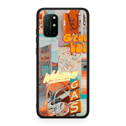 OnePlus 8T Groovy Babe Θήκη Αγίου Βαλεντίνου από τη Smartfits με σχέδιο στο πίσω μέρος και μαύρο περίβλημα | Smartphone case with colorful back and black bezels by Smartfits
