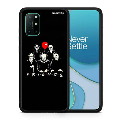 Θήκη OnePlus 8T Halloween Friends από τη Smartfits με σχέδιο στο πίσω μέρος και μαύρο περίβλημα | OnePlus 8T Halloween Friends case with colorful back and black bezels