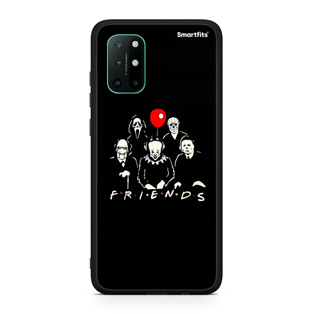 OnePlus 8T Halloween Friends Θήκη από τη Smartfits με σχέδιο στο πίσω μέρος και μαύρο περίβλημα | Smartphone case with colorful back and black bezels by Smartfits