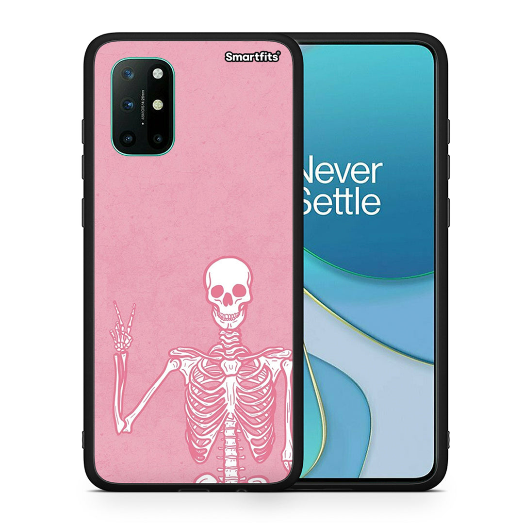 Θήκη OnePlus 8T Halloween Motivation από τη Smartfits με σχέδιο στο πίσω μέρος και μαύρο περίβλημα | OnePlus 8T Halloween Motivation case with colorful back and black bezels
