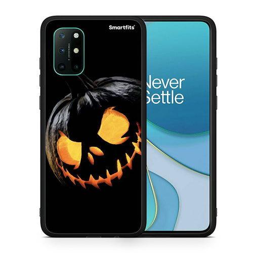 Θήκη OnePlus 8T Halloween Scary Pumpkin από τη Smartfits με σχέδιο στο πίσω μέρος και μαύρο περίβλημα | OnePlus 8T Halloween Scary Pumpkin case with colorful back and black bezels