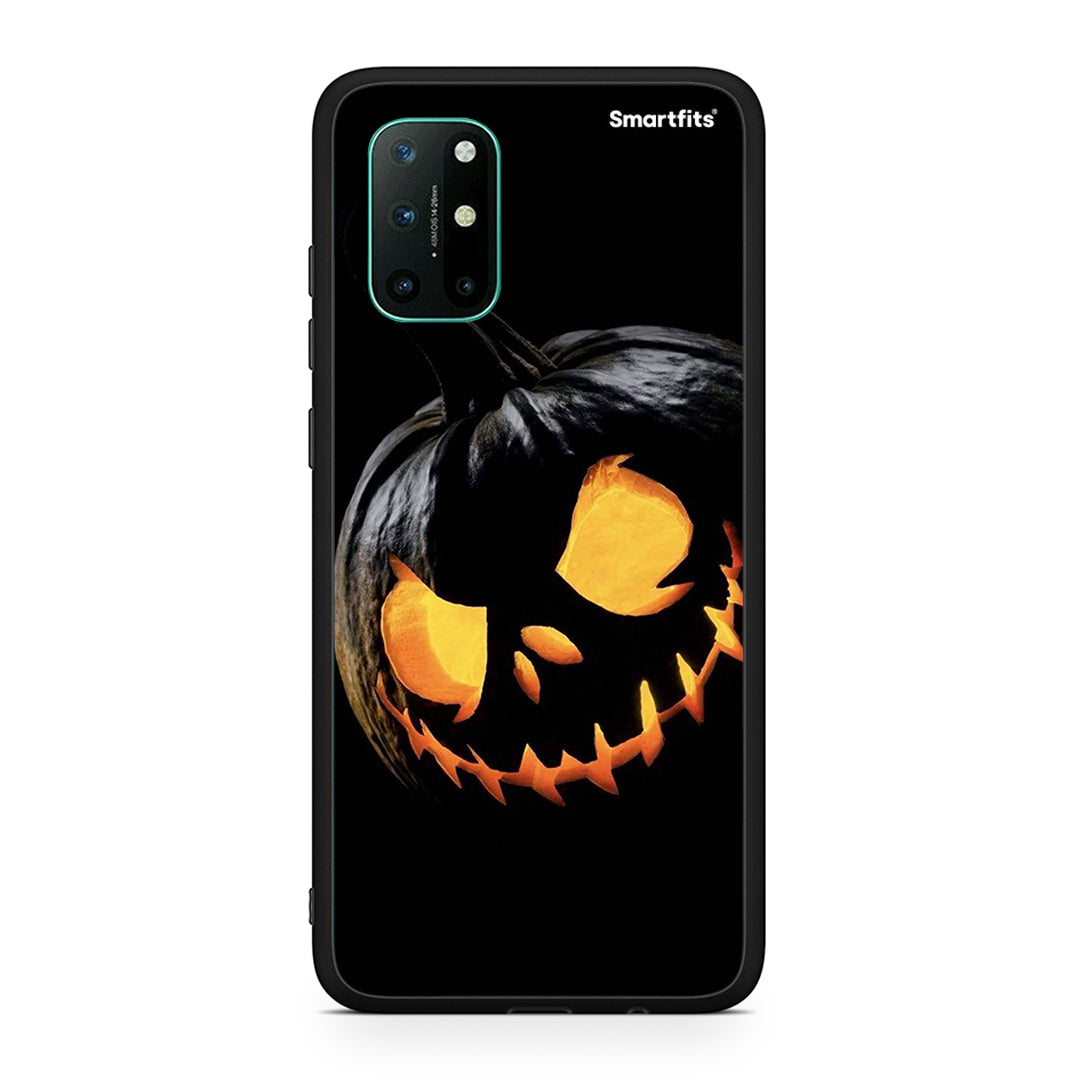 OnePlus 8T Halloween Scary Pumpkin Θήκη από τη Smartfits με σχέδιο στο πίσω μέρος και μαύρο περίβλημα | Smartphone case with colorful back and black bezels by Smartfits