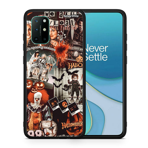 Θήκη OnePlus 8T Halloween Spooky Season από τη Smartfits με σχέδιο στο πίσω μέρος και μαύρο περίβλημα | OnePlus 8T Halloween Spooky Season case with colorful back and black bezels