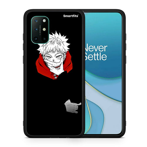 Θήκη OnePlus 8T Itadori Anime από τη Smartfits με σχέδιο στο πίσω μέρος και μαύρο περίβλημα | OnePlus 8T Itadori Anime case with colorful back and black bezels