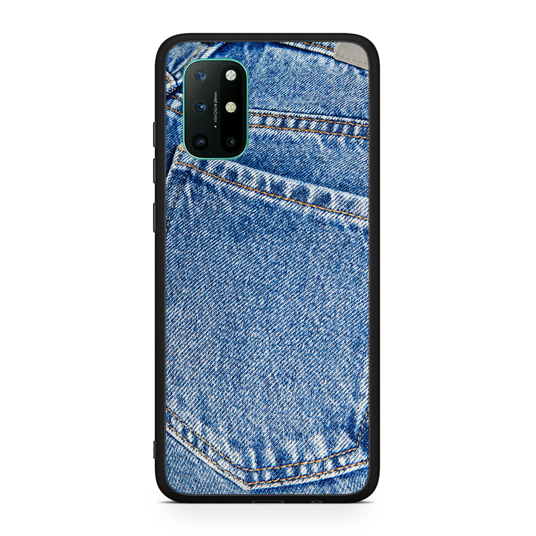 OnePlus 8T Jeans Pocket θήκη από τη Smartfits με σχέδιο στο πίσω μέρος και μαύρο περίβλημα | Smartphone case with colorful back and black bezels by Smartfits