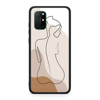 Thumbnail for OnePlus 8T LineArt Woman θήκη από τη Smartfits με σχέδιο στο πίσω μέρος και μαύρο περίβλημα | Smartphone case with colorful back and black bezels by Smartfits