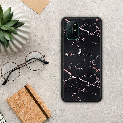 Marble Black Rosegold - OnePlus 8T θήκη