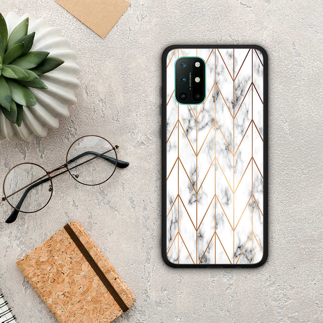 Marble Gold Geometric - OnePlus 8T θήκη