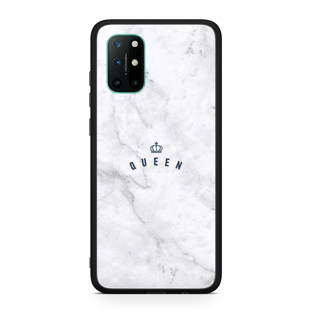 OnePlus 8T Queen Marble θήκη από τη Smartfits με σχέδιο στο πίσω μέρος και μαύρο περίβλημα | Smartphone case with colorful back and black bezels by Smartfits