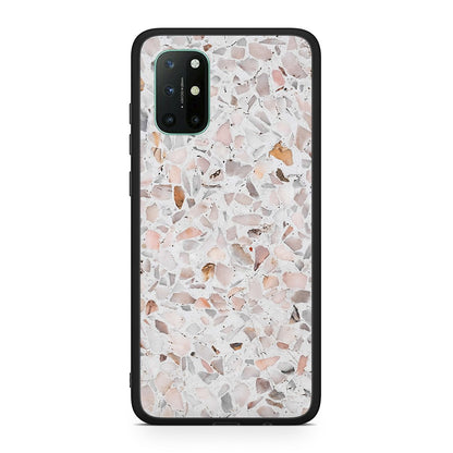OnePlus 8T Marble Terrazzo θήκη από τη Smartfits με σχέδιο στο πίσω μέρος και μαύρο περίβλημα | Smartphone case with colorful back and black bezels by Smartfits