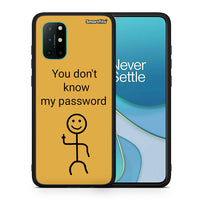 Thumbnail for Θήκη OnePlus 8T My Password από τη Smartfits με σχέδιο στο πίσω μέρος και μαύρο περίβλημα | OnePlus 8T My Password case with colorful back and black bezels