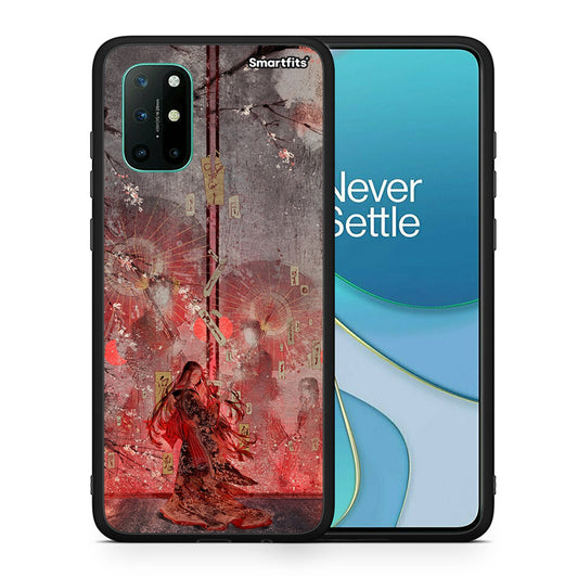 Θήκη OnePlus 8T Nezuko Kamado από τη Smartfits με σχέδιο στο πίσω μέρος και μαύρο περίβλημα | OnePlus 8T Nezuko Kamado case with colorful back and black bezels