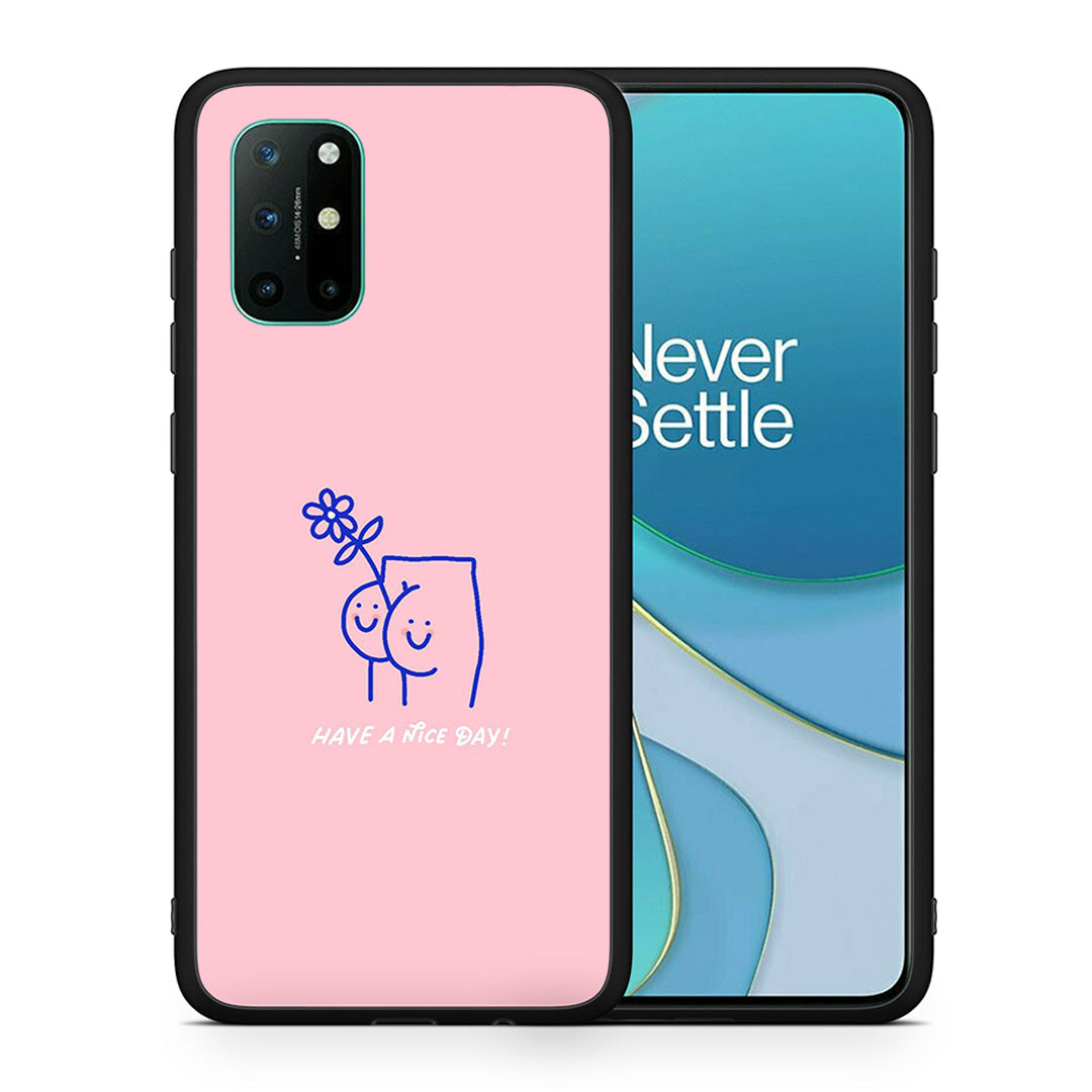 Θήκη OnePlus 8T Nice Day από τη Smartfits με σχέδιο στο πίσω μέρος και μαύρο περίβλημα | OnePlus 8T Nice Day case with colorful back and black bezels