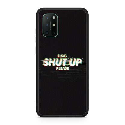 OnePlus 8T OMG ShutUp θήκη από τη Smartfits με σχέδιο στο πίσω μέρος και μαύρο περίβλημα | Smartphone case with colorful back and black bezels by Smartfits