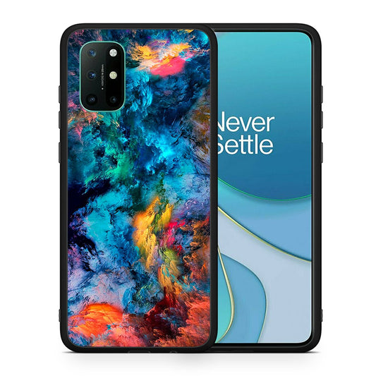 Θήκη OnePlus 8T Crayola Paint από τη Smartfits με σχέδιο στο πίσω μέρος και μαύρο περίβλημα | OnePlus 8T Crayola Paint case with colorful back and black bezels