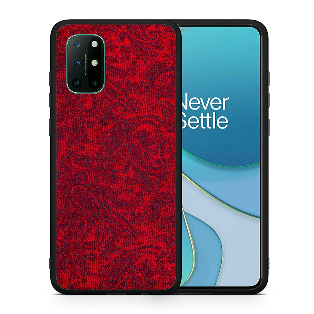 Θήκη OnePlus 8T Paisley Cashmere από τη Smartfits με σχέδιο στο πίσω μέρος και μαύρο περίβλημα | OnePlus 8T Paisley Cashmere case with colorful back and black bezels