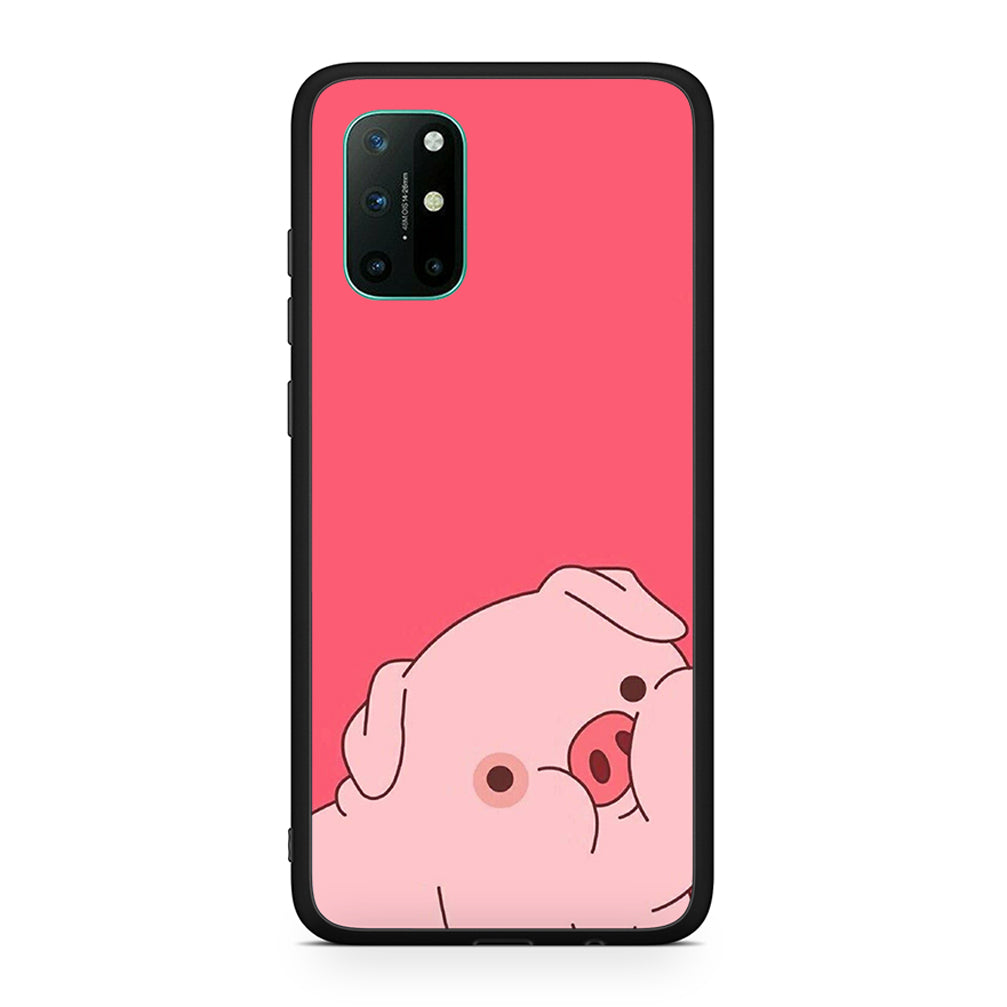 OnePlus 8T Pig Love 1 Θήκη Αγίου Βαλεντίνου από τη Smartfits με σχέδιο στο πίσω μέρος και μαύρο περίβλημα | Smartphone case with colorful back and black bezels by Smartfits