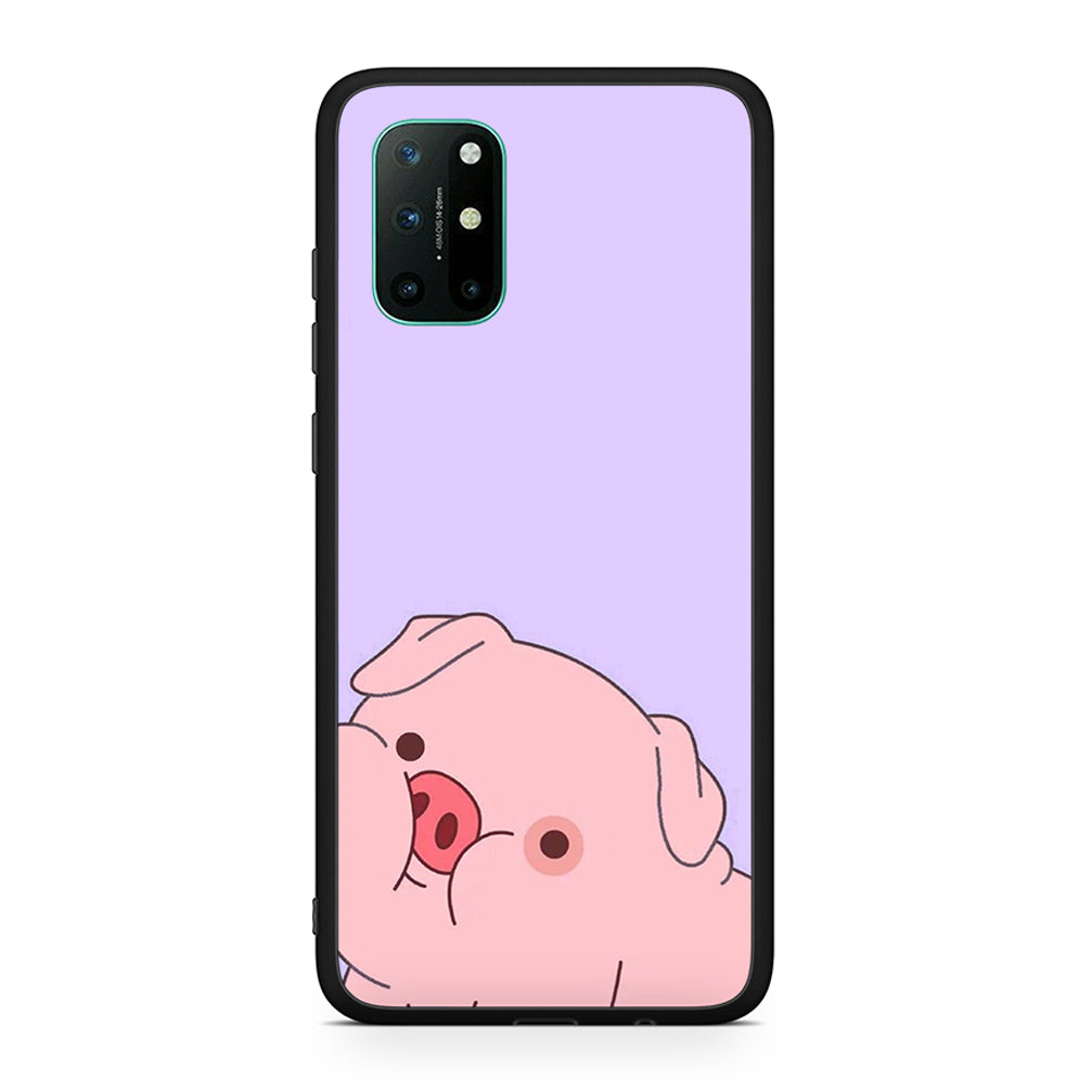 OnePlus 8T Pig Love 2 Θήκη Αγίου Βαλεντίνου από τη Smartfits με σχέδιο στο πίσω μέρος και μαύρο περίβλημα | Smartphone case with colorful back and black bezels by Smartfits