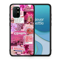Thumbnail for Θήκη Αγίου Βαλεντίνου OnePlus 8T Pink Love από τη Smartfits με σχέδιο στο πίσω μέρος και μαύρο περίβλημα | OnePlus 8T Pink Love case with colorful back and black bezels