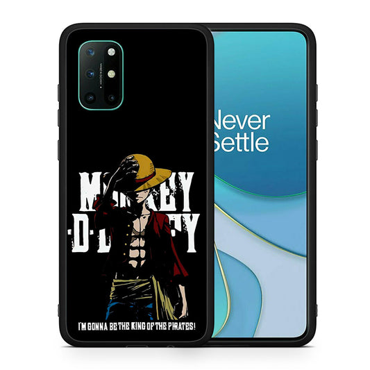 Θήκη OnePlus 8T Pirate King από τη Smartfits με σχέδιο στο πίσω μέρος και μαύρο περίβλημα | OnePlus 8T Pirate King case with colorful back and black bezels