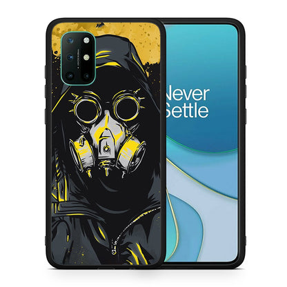 Θήκη OnePlus 8T Mask PopArt από τη Smartfits με σχέδιο στο πίσω μέρος και μαύρο περίβλημα | OnePlus 8T Mask PopArt case with colorful back and black bezels