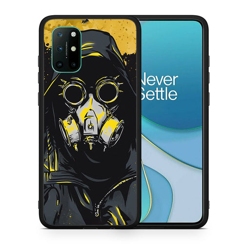 Θήκη OnePlus 8T Mask PopArt από τη Smartfits με σχέδιο στο πίσω μέρος και μαύρο περίβλημα | OnePlus 8T Mask PopArt case with colorful back and black bezels