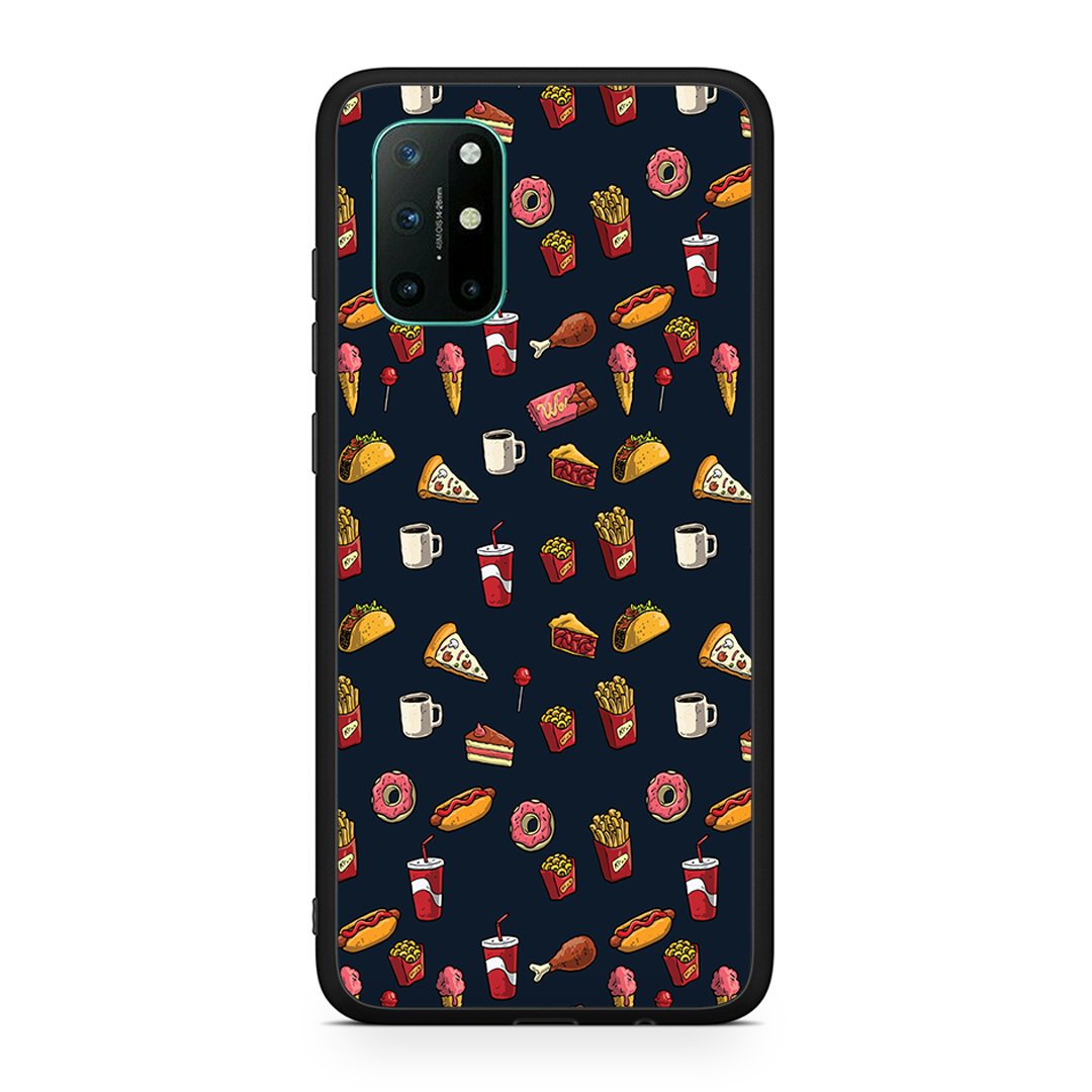 OnePlus 8T Hungry Random θήκη από τη Smartfits με σχέδιο στο πίσω μέρος και μαύρο περίβλημα | Smartphone case with colorful back and black bezels by Smartfits