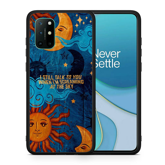 Θήκη OnePlus 8T Screaming Sky από τη Smartfits με σχέδιο στο πίσω μέρος και μαύρο περίβλημα | OnePlus 8T Screaming Sky case with colorful back and black bezels