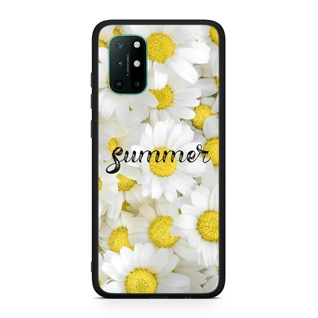 OnePlus 8T Summer Daisies Θήκη από τη Smartfits με σχέδιο στο πίσω μέρος και μαύρο περίβλημα | Smartphone case with colorful back and black bezels by Smartfits