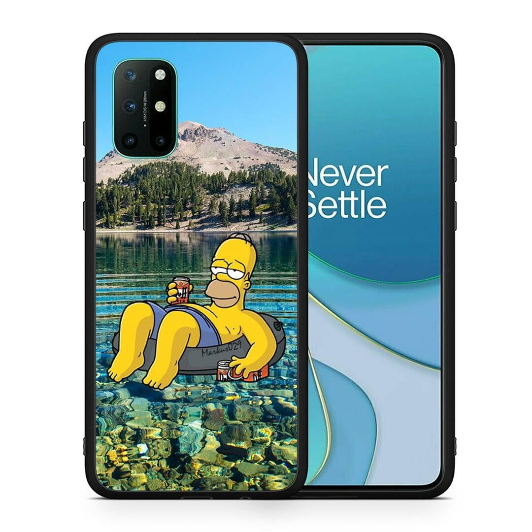 Θήκη OnePlus 8T Summer Happiness από τη Smartfits με σχέδιο στο πίσω μέρος και μαύρο περίβλημα | OnePlus 8T Summer Happiness case with colorful back and black bezels