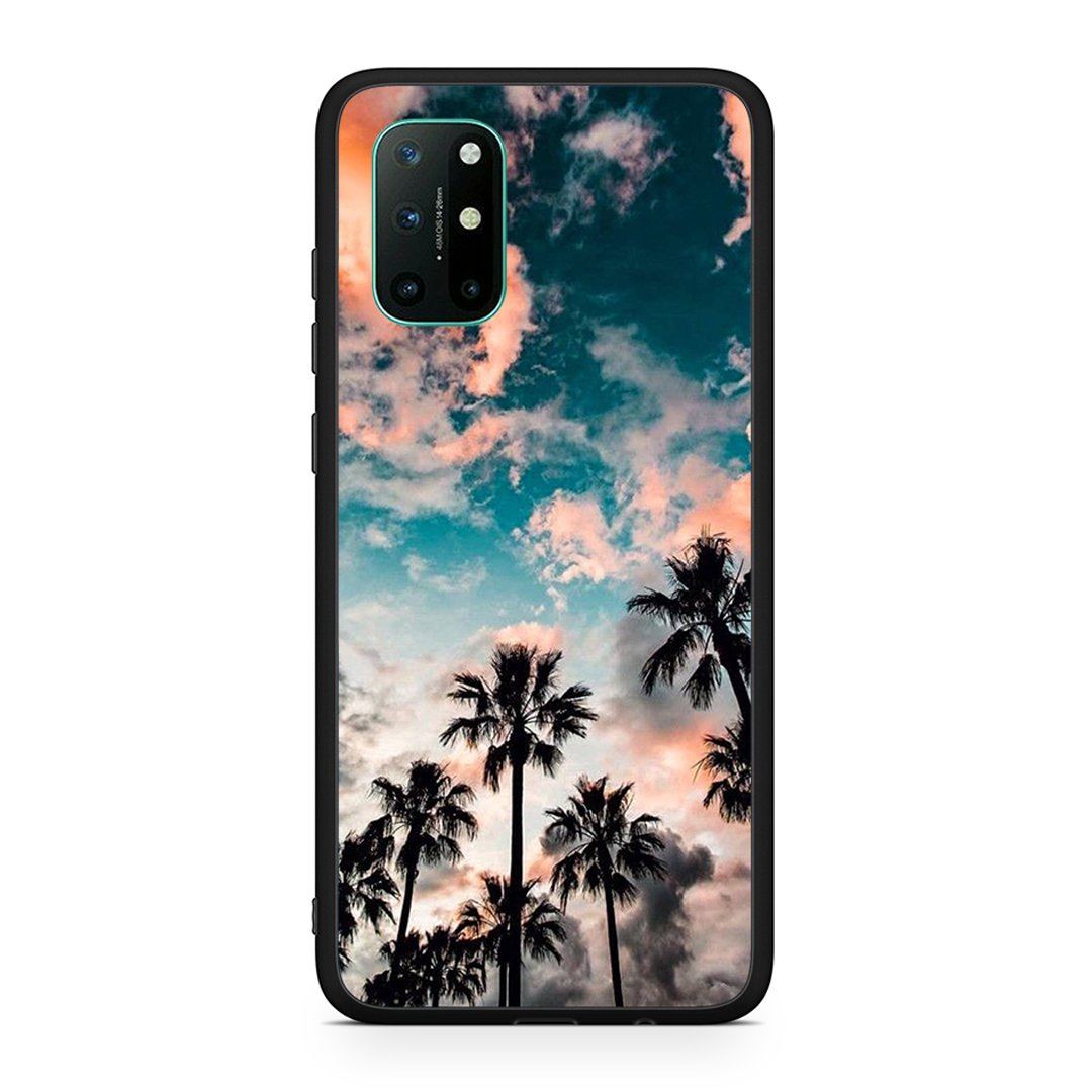 OnePlus 8T Summer Sky θήκη από τη Smartfits με σχέδιο στο πίσω μέρος και μαύρο περίβλημα | Smartphone case with colorful back and black bezels by Smartfits