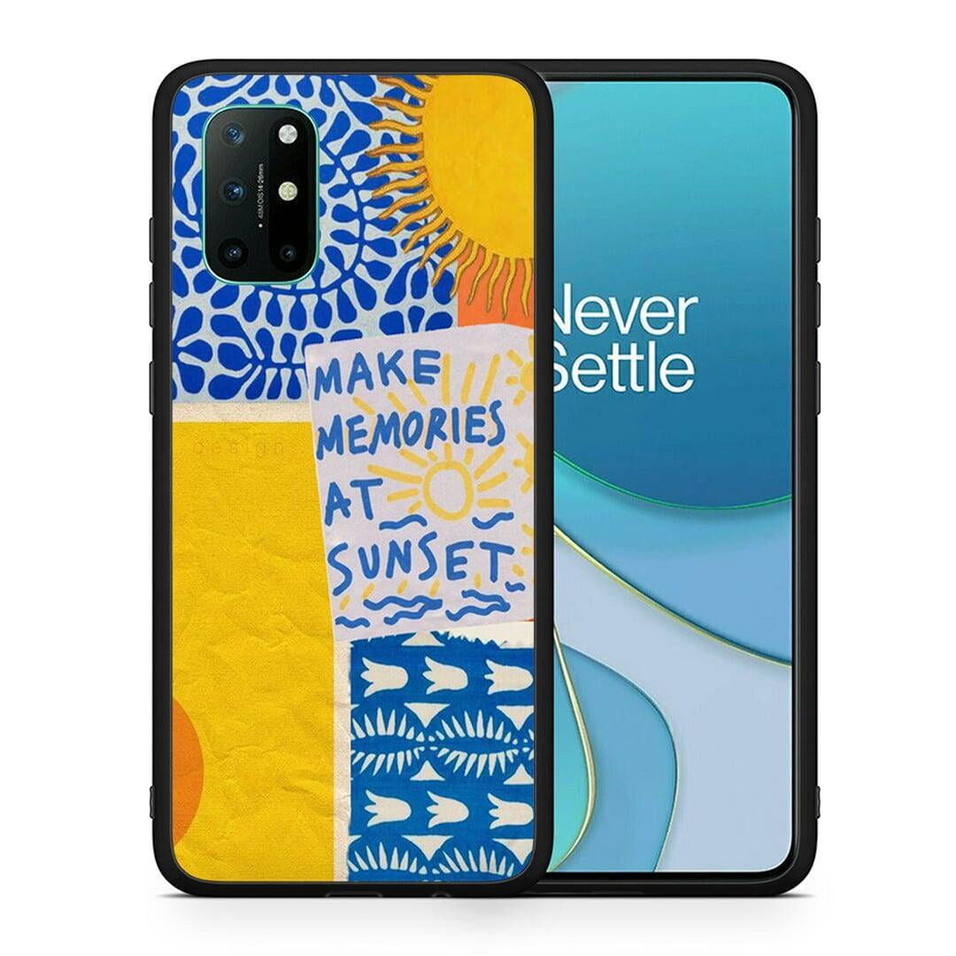 Θήκη OnePlus 8T Sunset Memories από τη Smartfits με σχέδιο στο πίσω μέρος και μαύρο περίβλημα | OnePlus 8T Sunset Memories case with colorful back and black bezels