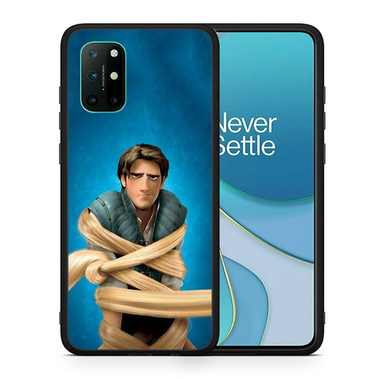 Θήκη Αγίου Βαλεντίνου OnePlus 8T Tangled 1 από τη Smartfits με σχέδιο στο πίσω μέρος και μαύρο περίβλημα | OnePlus 8T Tangled 1 case with colorful back and black bezels