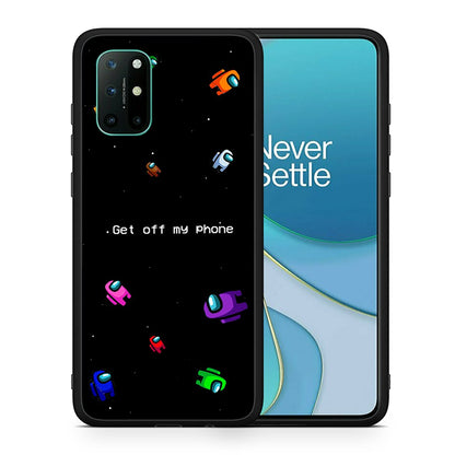Θήκη OnePlus 8T AFK Text από τη Smartfits με σχέδιο στο πίσω μέρος και μαύρο περίβλημα | OnePlus 8T AFK Text case with colorful back and black bezels