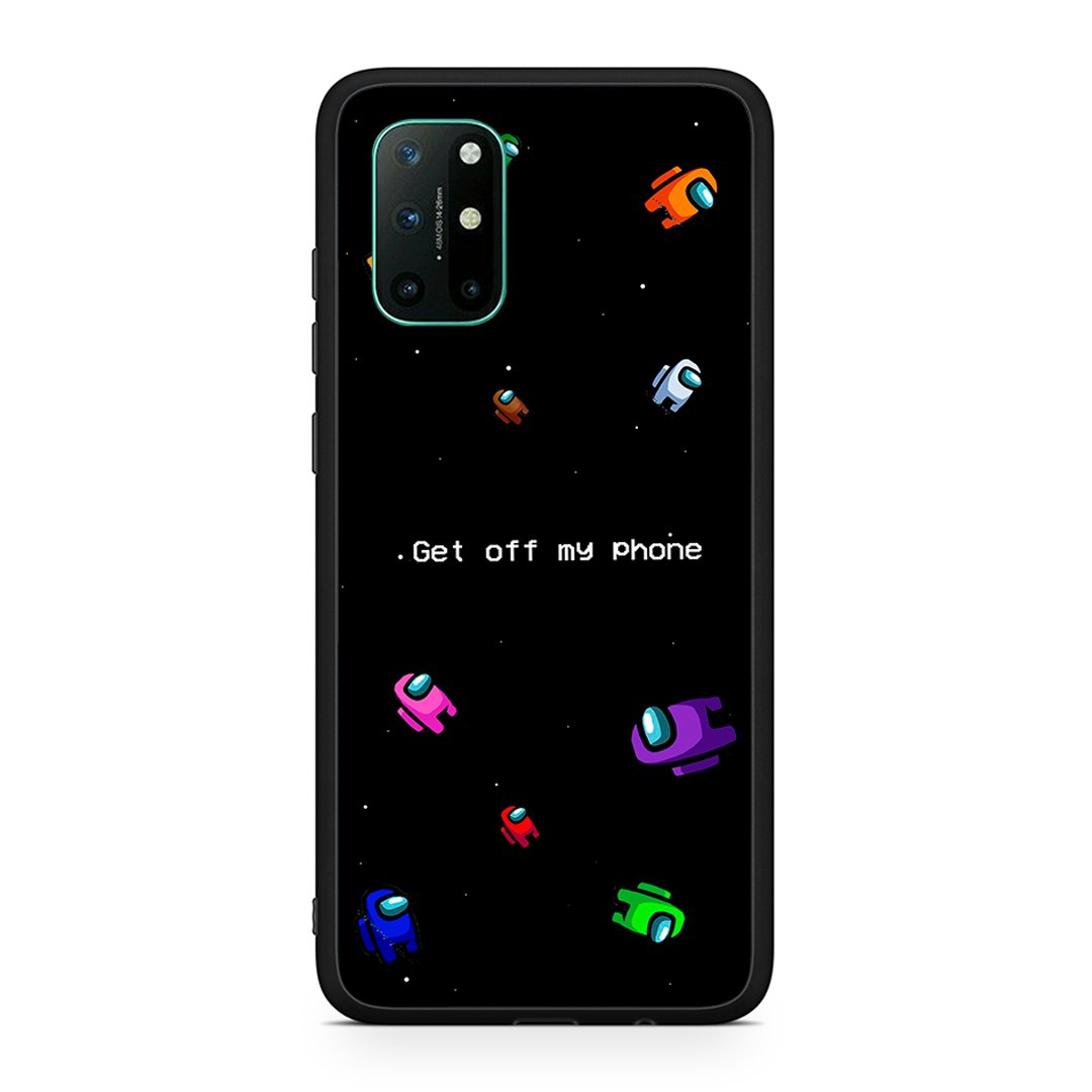 OnePlus 8T AFK Text θήκη από τη Smartfits με σχέδιο στο πίσω μέρος και μαύρο περίβλημα | Smartphone case with colorful back and black bezels by Smartfits