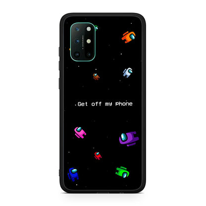 OnePlus 8T AFK Text θήκη από τη Smartfits με σχέδιο στο πίσω μέρος και μαύρο περίβλημα | Smartphone case with colorful back and black bezels by Smartfits