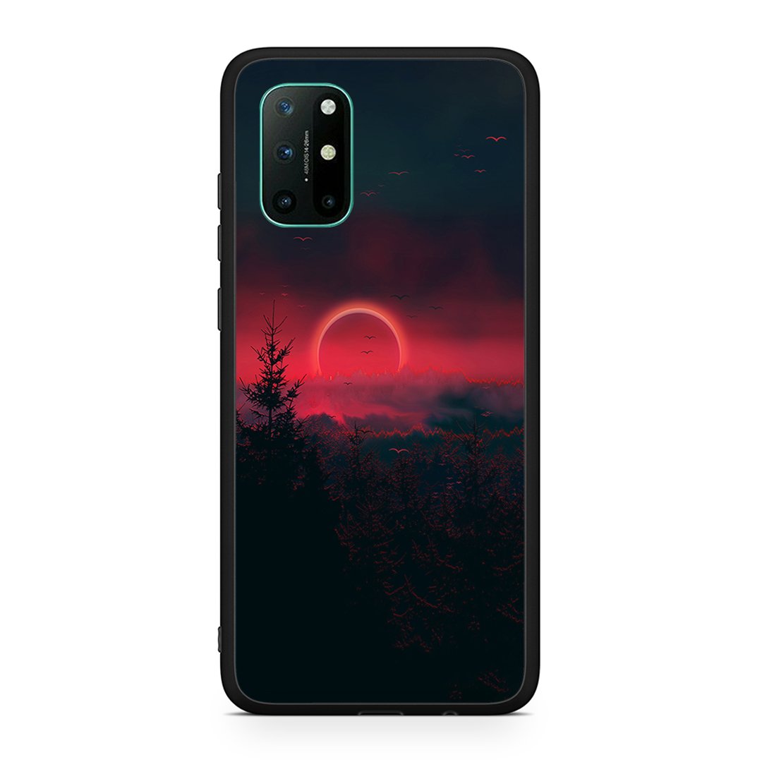 OnePlus 8T Sunset Tropic θήκη από τη Smartfits με σχέδιο στο πίσω μέρος και μαύρο περίβλημα | Smartphone case with colorful back and black bezels by Smartfits