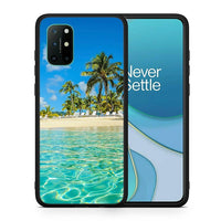 Thumbnail for Θήκη OnePlus 8T Tropical Vibes από τη Smartfits με σχέδιο στο πίσω μέρος και μαύρο περίβλημα | OnePlus 8T Tropical Vibes case with colorful back and black bezels