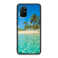 Thumbnail for OnePlus 8T Tropical Vibes Θήκη από τη Smartfits με σχέδιο στο πίσω μέρος και μαύρο περίβλημα | Smartphone case with colorful back and black bezels by Smartfits