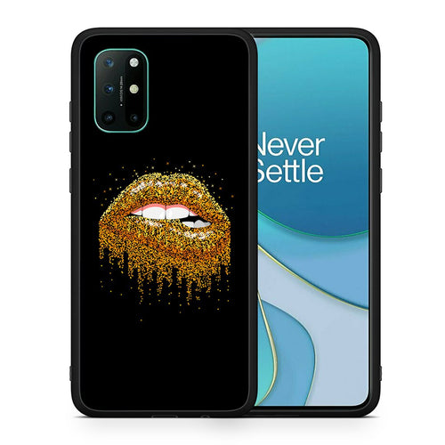 Θήκη OnePlus 8T Golden Valentine από τη Smartfits με σχέδιο στο πίσω μέρος και μαύρο περίβλημα | OnePlus 8T Golden Valentine case with colorful back and black bezels