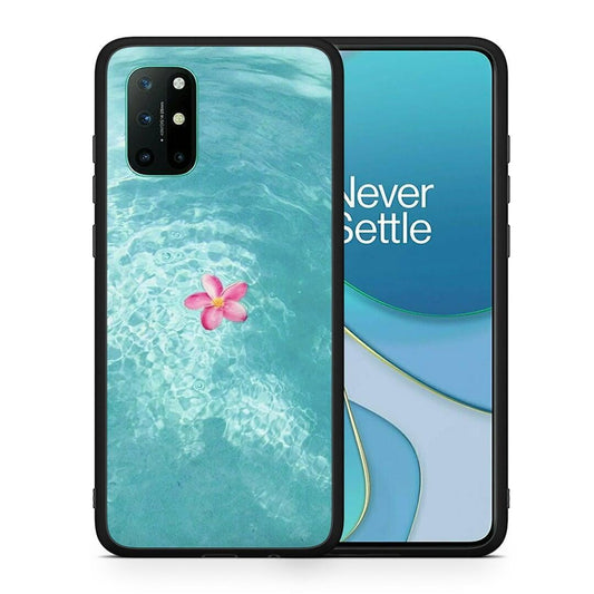 Θήκη OnePlus 8T Water Flower από τη Smartfits με σχέδιο στο πίσω μέρος και μαύρο περίβλημα | OnePlus 8T Water Flower case with colorful back and black bezels