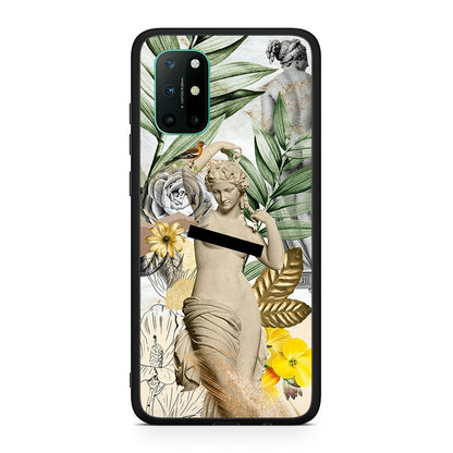 OnePlus 8T Woman Statue θήκη από τη Smartfits με σχέδιο στο πίσω μέρος και μαύρο περίβλημα | Smartphone case with colorful back and black bezels by Smartfits